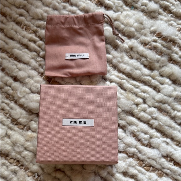 💞NEW Miu Miu Blush Pink Box and Pouch Set